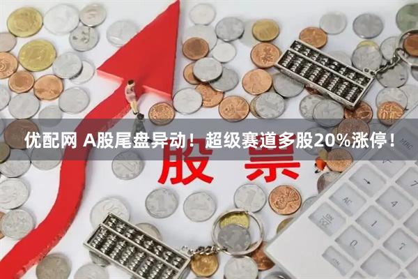 优配网 A股尾盘异动！超级赛道多股20%涨停！